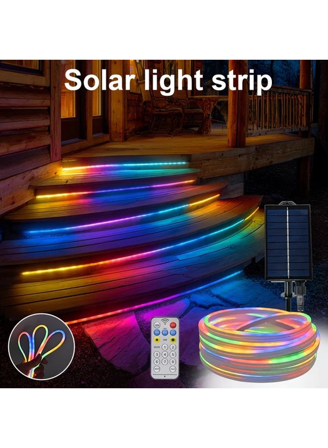 شريط ضوء LED الشمسي المرن 393 7 بوصة أضواء ملونة لتزيين الحدائق الخارجية - Image 2